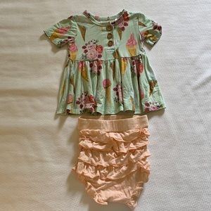 Posh Peanut Dress & Bloomer Set